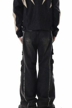 Y2K Destroyed Baggy Cargo Jeans: Ultimate Women's Fashion Statement