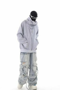 Y2K Destroyed Baggy Cargo Jeans: Ultimate Women's Fashion Statement