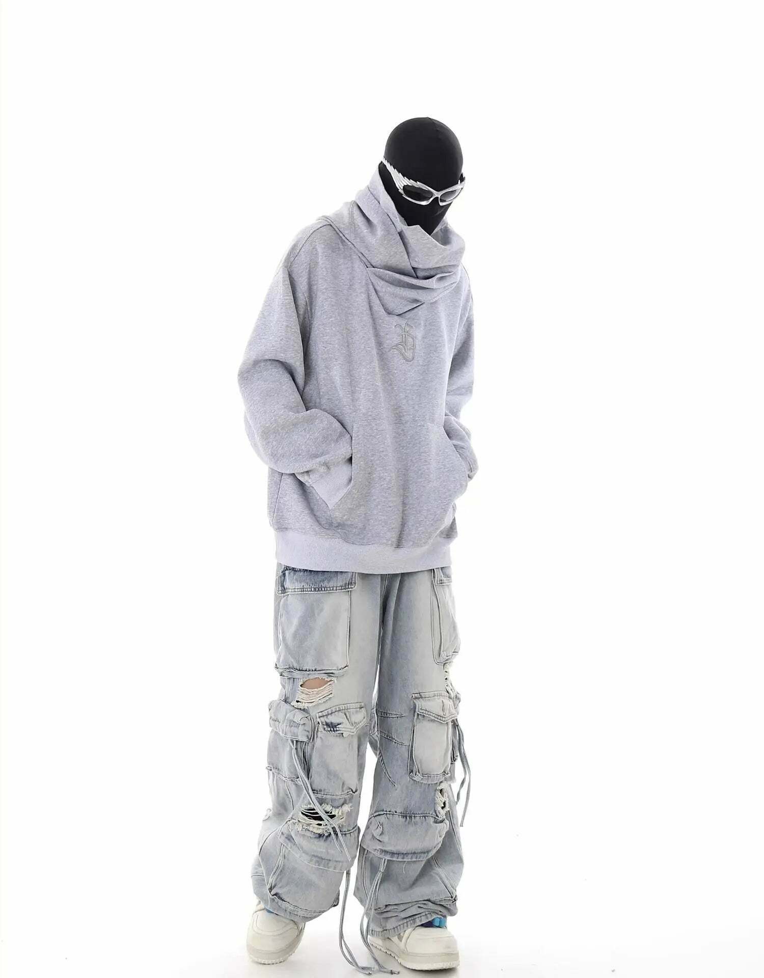 Y2K Destroyed Baggy Cargo Jeans: Ultimate Women's Fashion Statement Y2K Destroyed Baggy Cargo Jeans: Ultimate Women's Fashion Statement