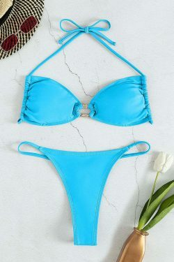 Y2K Diamond Beach Bikini: Coquette Aesthetic Strap Backless Sexy Swimwear