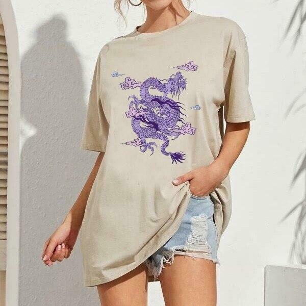 Y2K Dragon Unisex T-Shirt - Coquette Grunge Aesthetic - Cute Tops & Cargo Y2K Dragon Unisex T-Shirt - Coquette Grunge Aesthetic - Cute Tops & Cargo