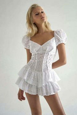 Y2K Elegance Corset Dress: Coquette Aesthetic with a Touch of Grunge Style