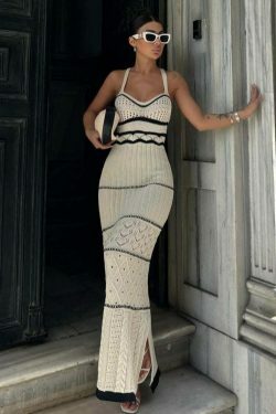 Y2K Fashion Bohemian Sling Dress: Coquette & Grunge Aesthetic, Cute Tops, Cargo Skirt, Pastel Goth,