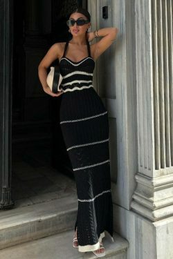 Y2K Fashion Bohemian Sling Dress: Coquette & Grunge Aesthetic, Cute Tops, Cargo Skirt, Pastel Goth,