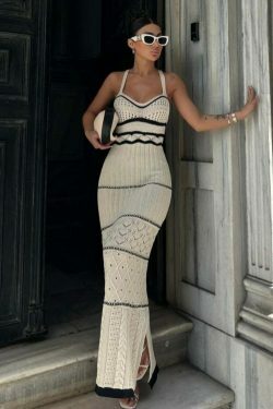 Y2K Fashion Bohemian Sling Dress: Coquette & Grunge Aesthetic, Cute Tops, Cargo Skirt, Pastel Goth,