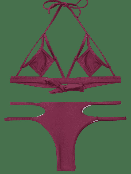 Y2K Fashion Bralette Cut Out Bikini - Coquette Aesthetic Grunge Style Cute Tops & Cargo Skirt Y2K Fashion Bralette Cut Out Bikini - Coquette Aesthetic Grunge Style Cute Tops & Cargo Skirt