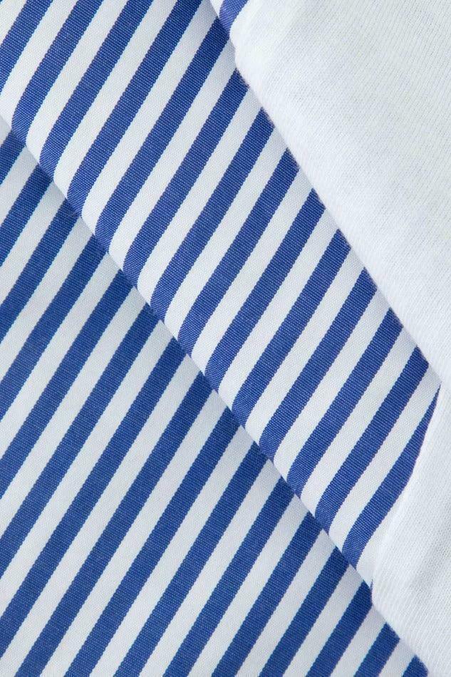 Y2K Fashion Contrast Panel Pinstripe Midi Dress - Coquette Aesthetic Grunge Style Vintage Outfit Y2K Fashion Contrast Panel Pinstripe Midi Dress - Coquette Aesthetic Grunge Style Vintage Outfit