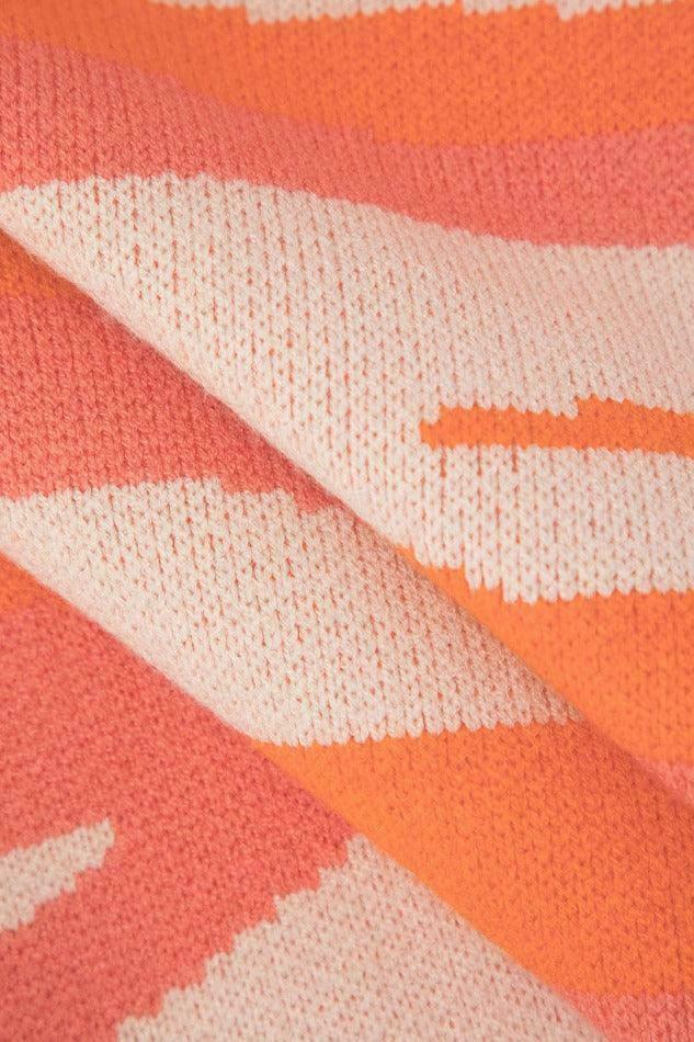 Y2K Fashion: Contrast Stripe Knit Tube Top & Midi Skirt Set - Coquette A