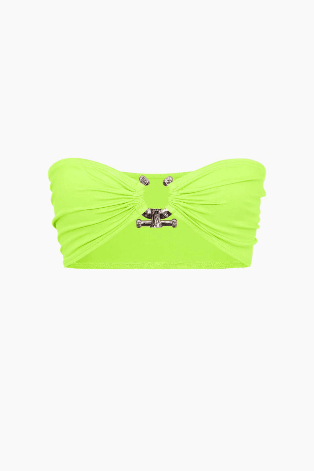 Y2K Fashion Contrast Tube Top & Slit Skirt Set - Coquette Aesthetic Grunge Style Y2K Fashion Contrast Tube Top & Slit Skirt Set - Coquette Aesthetic Grunge Style