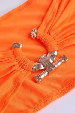 Y2K Fashion Contrast Tube Top & Slit Skirt Set - Coquette Aesthetic Grunge Style