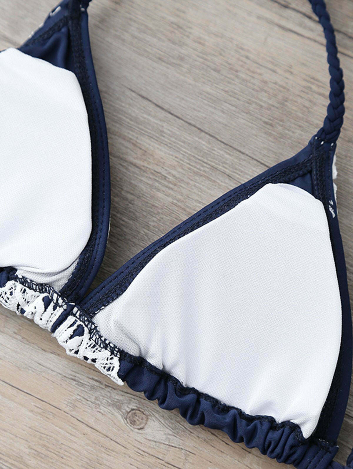 Y2K Fashion Coquette Aesthetic Cargo Skirt & Braided Lace String Bikini