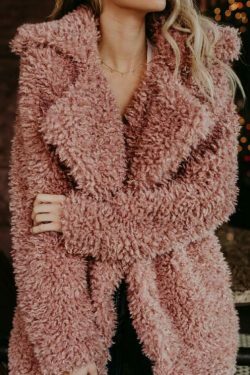 Y2K Fashion Coquette Aesthetic Grunge Style Chloe Imitation Fur Long Coat