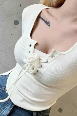 Y2K Fashion Coquette Aesthetic Grunge Style Cute Tops Pastel Goth Cargo Skirt