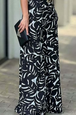 Y2K Fashion Coquette Aesthetic Halter Jumpsuit with Wide Leg Pants