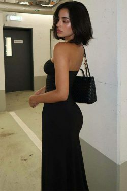 Y2K Fashion Coquette Aesthetic Tube Top Backless Slim Long Dress