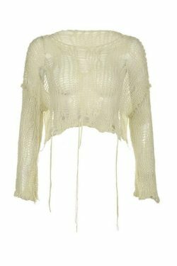 Y2K Fashion Crochet Top: Coquette Aesthetic with Slanted Shoulder Cutout