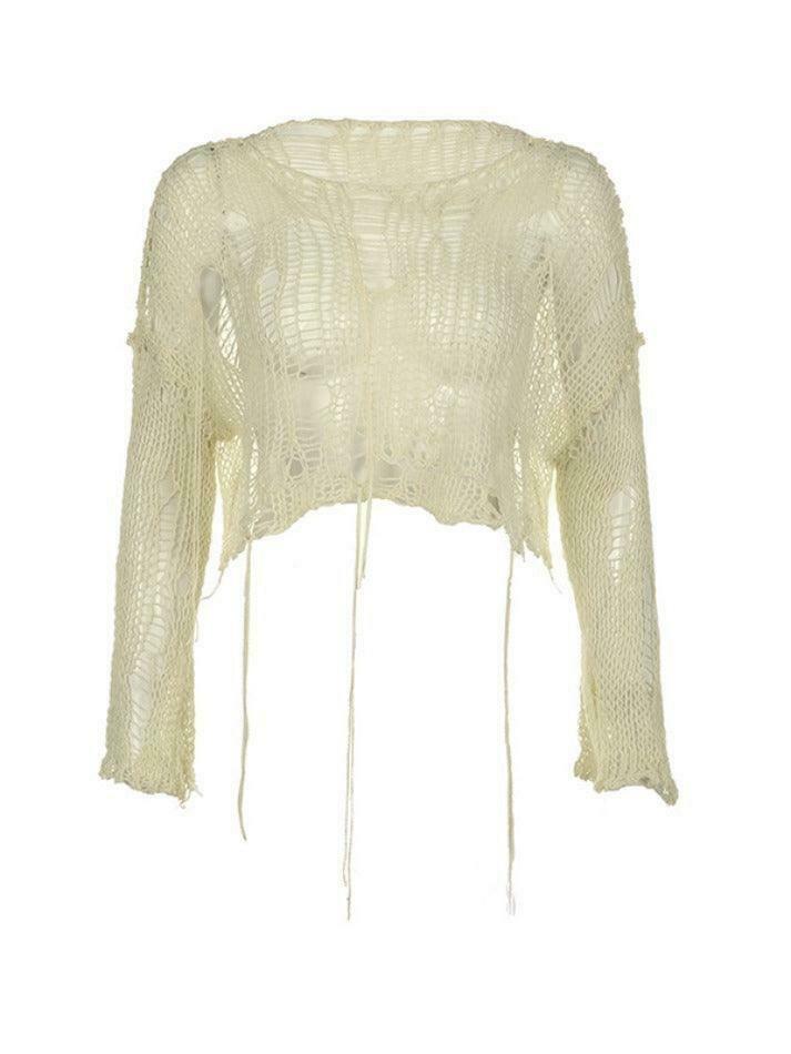 Y2K Fashion Crochet Top: Coquette Aesthetic with Slanted Shoulder Cutout Y2K Fashion Crochet Top: Coquette Aesthetic with Slanted Shoulder Cutout