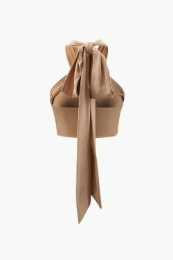 Y2K Fashion Crossover Halter Neck Cami Top - Coquette Aesthetic Grunge Style