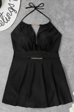 Y2K Fashion Deep V One-Piece Swimsuit - Coquette Aesthetic Sexy Swimwear for Women