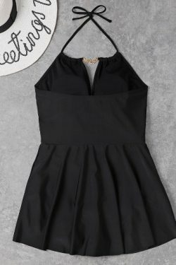 Y2K Fashion Deep V One-Piece Swimsuit - Coquette Aesthetic Sexy Swimwear for Women