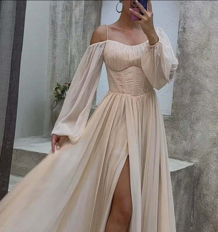 Y2K Fashion Elegant Suspender Long Dress for Women - Coquette Aesthetic Grunge Style