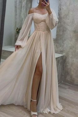 Y2K Fashion Elegant Suspender Long Dress for Women - Coquette Aesthetic Grunge Style