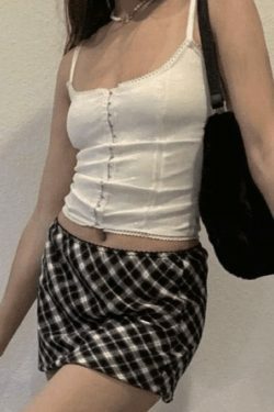 Y2K Fashion Eye Hook Lace Trim Corset Top - Coquette Aesthetic, Grunge Style, Cute Tops, Pastel Goth