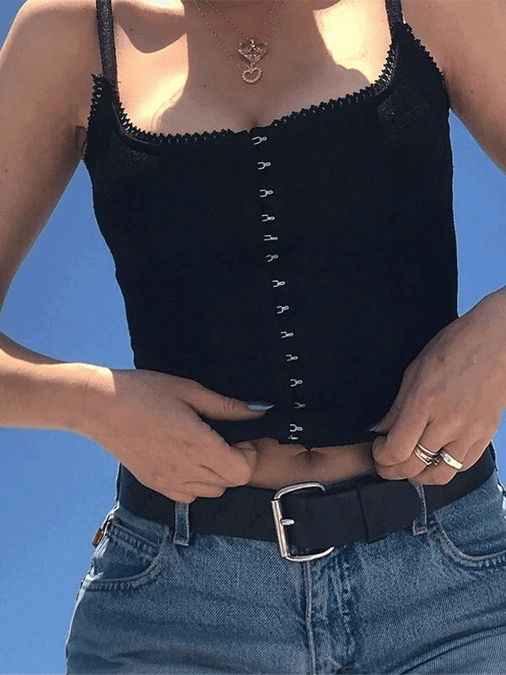 Y2K Fashion Eye Hook Lace Trim Corset Top - Coquette Aesthetic, Grunge Style, Cute Tops, Pastel Goth Y2K Fashion Eye Hook Lace Trim Corset Top - Coquette Aesthetic, Grunge Style, Cute Tops, Pastel Goth