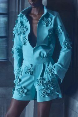 Y2K Fashion Flower Design Waist Slimming Jumpsuit - Coquette Aesthetic Grunge Style Cargo Skirt