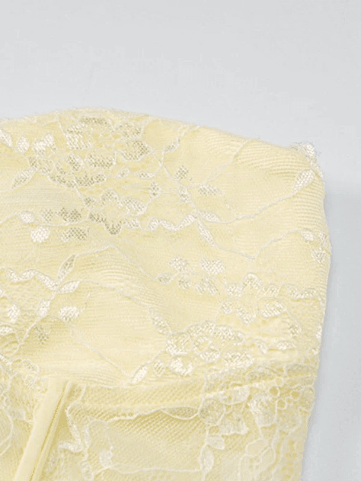 Y2K Fashion Lace Paneled Two Piece Set for Women - Coquette Aesthetic Grunge Style Outfit Y2K Fashion Lace Paneled Two Piece Set for Women - Coquette Aesthetic Grunge Style Outfit