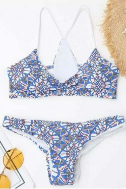 Y2K Fashion Ladder Cut Bikini Top & Back Ruched Bottoms - Coquette Aesthetic Swimwear