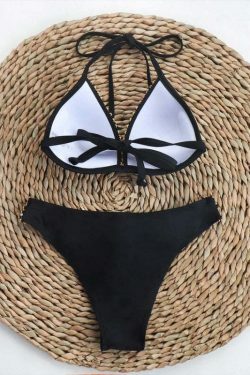 Y2K Fashion Lady Ribbon Bikini - Coquette Aesthetic Grunge Style Cute Tops & Cargo Skirt