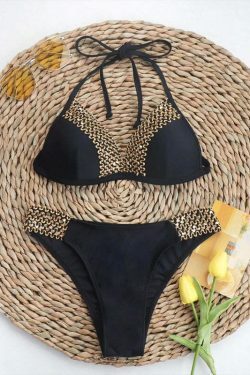 Y2K Fashion Lady Ribbon Bikini - Coquette Aesthetic Grunge Style Cute Tops & Cargo Skirt