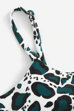 Y2K Fashion Low Waisted Cami Bikini - Coquette Aesthetic Grunge Style - Cute Tops & Cargo Skirt