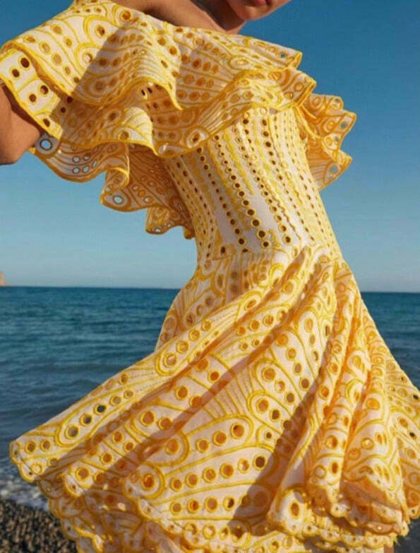 Y2K Fashion: One-Shoulder Ruffled Embroidery Dress for Coquette Aesthetic - Slim Waist, Grunge Style Y2K Fashion: One-Shoulder Ruffled Embroidery Dress for Coquette Aesthetic - Slim Waist, Grunge Style