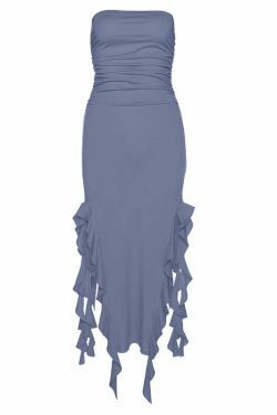 Y2K Fashion One-Shoulder Tube Top Hip-Wrapped Slim Dress