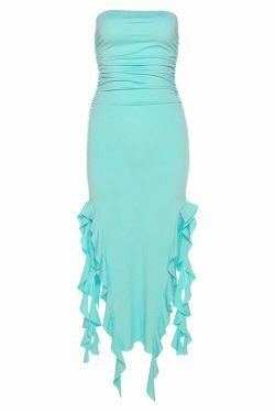 Y2K Fashion One-Shoulder Tube Top Hip-Wrapped Slim Dress