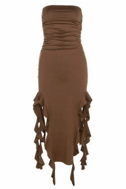 Y2K Fashion One-Shoulder Tube Top Hip-Wrapped Slim Dress