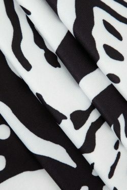 Y2K Fashion Printed Maxi Dress with Cross Strap Cut-Out Detail