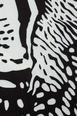 Y2K Fashion Printed Maxi Dress with Cross Strap Cut-Out Detail