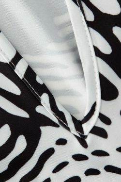 Y2K Fashion Printed Maxi Dress with Cross Strap Cut-Out Detail