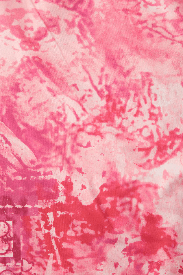 Y2K Fashion Printed Ruffle Tube Top & Asymmetric Mini Skirt Set