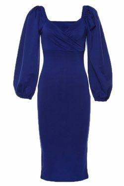Y2K Fashion: Sexy Pure V Neck Off Shoulder Bodycon Dress