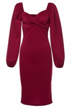 Y2K Fashion: Sexy Pure V Neck Off Shoulder Bodycon Dress