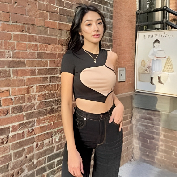 Y2K Fashion: She's Cutting Edge Crop Top - Coquette Aesthetic Grunge Style Cute Tops & Cargo Skirt Y2K Fashion: She's Cutting Edge Crop Top - Coquette Aesthetic Grunge Style Cute Tops & Cargo Skirt