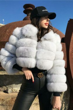 Y2K Fashion Short Fur Coat - Coquette Grunge Cute Tops Pastel Goth Cargo Skirt