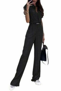 Y2K Fashion Sleeveless Lapel Belt Suit for Women - Coquette Aesthetic Grunge Style