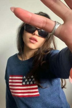 Y2K Fashion Staple: Vintage Americano Crew Neck Sweater - Coquette Aesthetic & Grunge Style