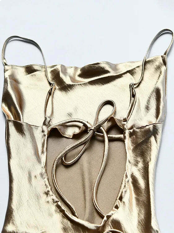 Y2K Fashion Statement: Night-Out Backless Dress with Coquette Aesthetic & Grunge Style Y2K Fashion Statement: Night-Out Backless Dress with Coquette Aesthetic & Grunge Style