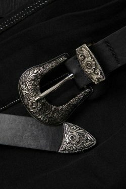 Y2K Fashion Strapless Mini Dress with Topstitching and Belt